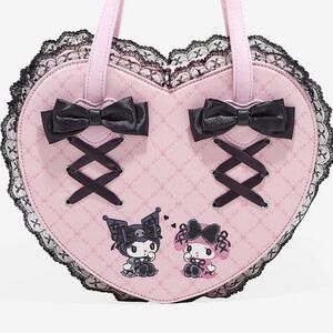 Her Universe My Melody X Kuromi Lolita Figural Heart Bag